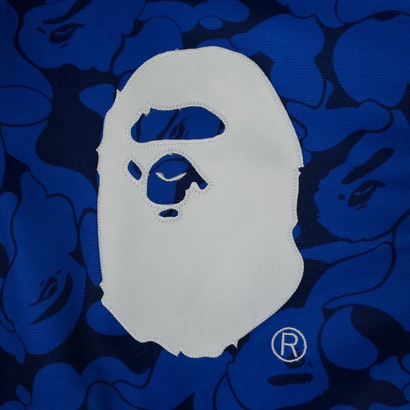 BAPE New York Yankees Mitchell & Ness MLB Medium Zip Up Jacket Blue‎ White NWT - Picture 4 of 9